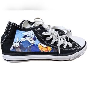 Mens Black and White Sneakers with Classic Anime Naruto Design Size‎ 44